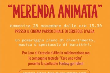 &quot;MERENDA ANIMATA&quot;  A TEATRO