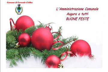 Auguri di BUONE FESTE dal comune di Ceresole d&#39;Alba