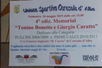 MEMORIAL &quot;Tonino Bonetto e Giorgio Caratto - quarta edizione